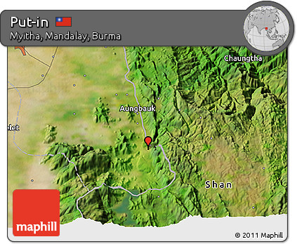 Satellite 3D Map of Put-in