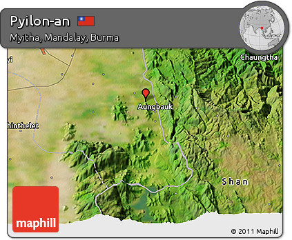 Satellite 3D Map of Pyilon-an