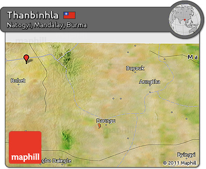 Satellite 3D Map of Thanbinhla