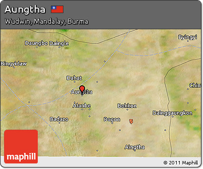 Satellite 3D Map of Aungtha