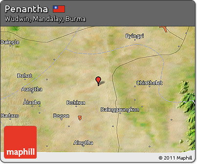 Satellite 3D Map of Penantha