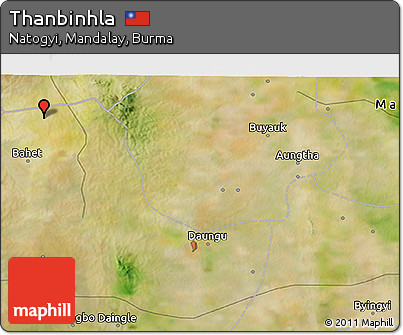 Satellite 3D Map of Thanbinhla