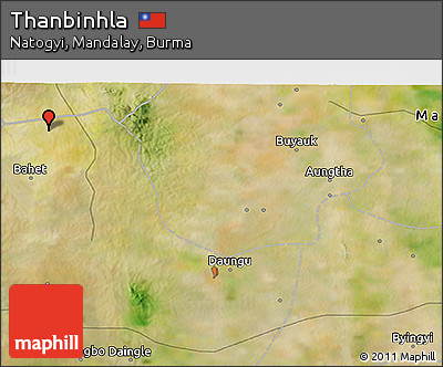 Satellite 3D Map of Thanbinhla