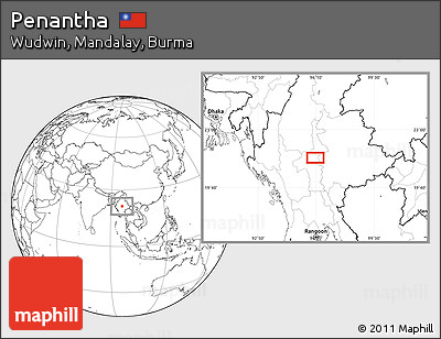 Blank Location Map of Penantha