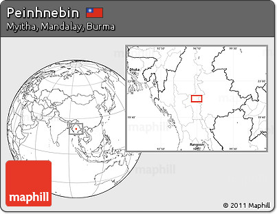 Blank Location Map of Peinhnebin