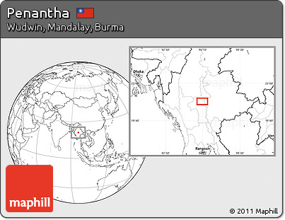 Blank Location Map of Penantha