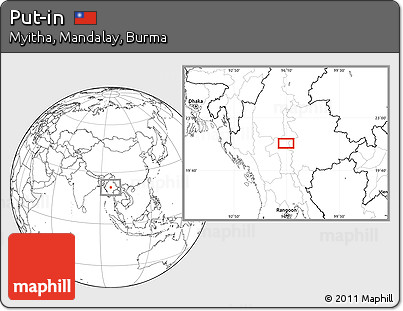 Blank Location Map of Put-in