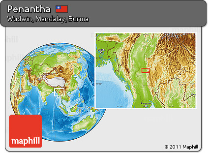 Physical Location Map of Penantha