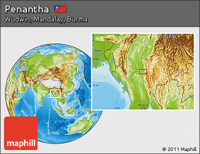 Physical Location Map of Penantha