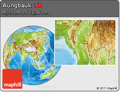 Physical Location Map of Aungbauk