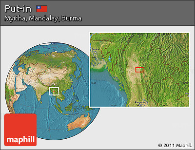 Satellite Location Map of Put-in