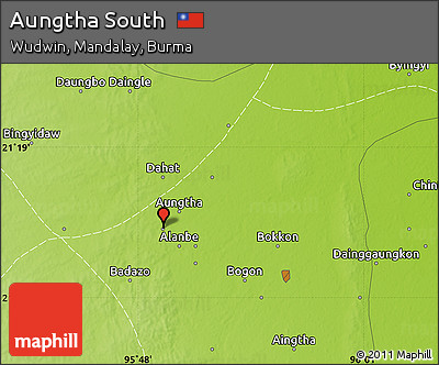 Physical Map of Aungtha South