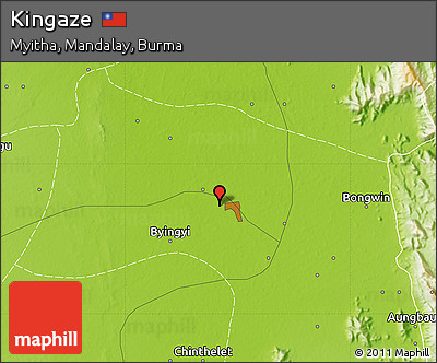 Physical Map of Kingaze