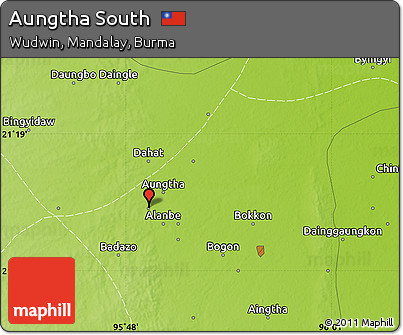 Physical Map of Aungtha South