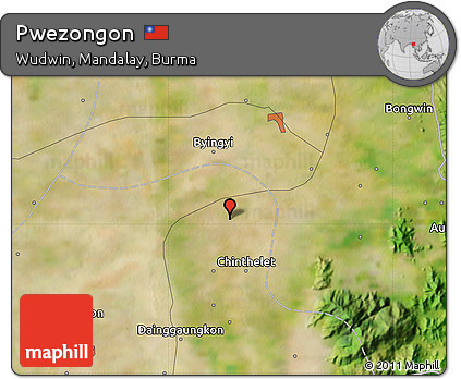 Satellite Map of Pwezongon