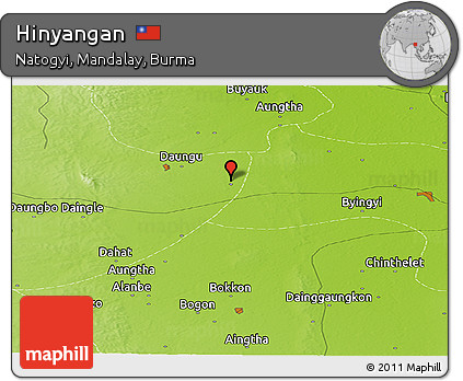 Physical Panoramic Map of Hinyangan