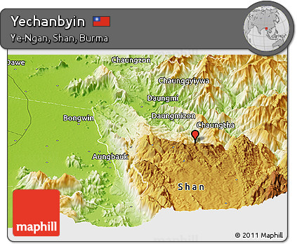 Physical Panoramic Map of Yechanbyin
