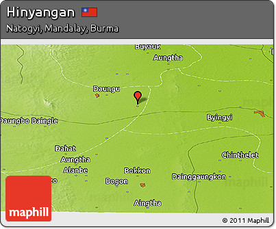 Physical Panoramic Map of Hinyangan