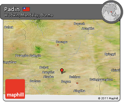Satellite Panoramic Map of Padin