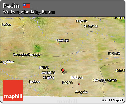 Satellite Panoramic Map of Padin