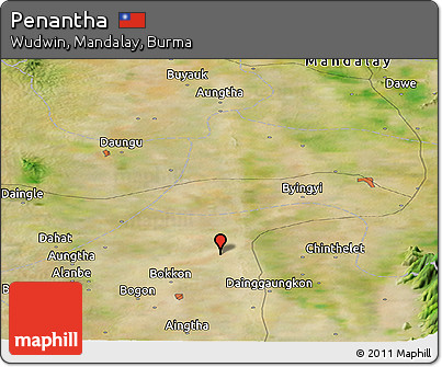 Satellite Panoramic Map of Penantha