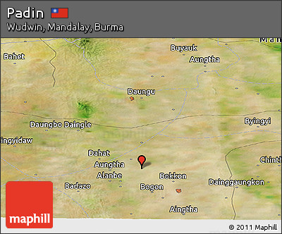 Satellite Panoramic Map of Padin