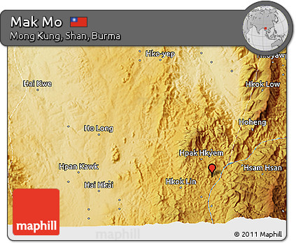 Physical 3D Map of Mak Mo