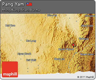 Physical 3D Map of Pang Yam