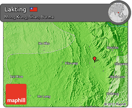 Political 3D Map of Lakting