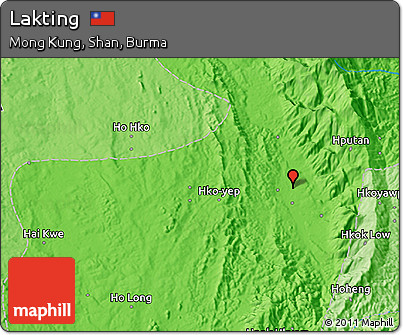 Political 3D Map of Lakting