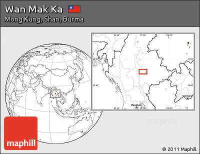 Blank Location Map of Wan Mak Ka