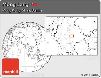 Blank Location Map of Möng Lang