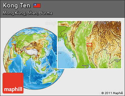 Physical Location Map of Kong Ten