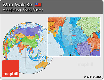 Political Location Map of Wan Mak Ka