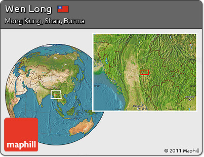 Satellite Location Map of Wen Long