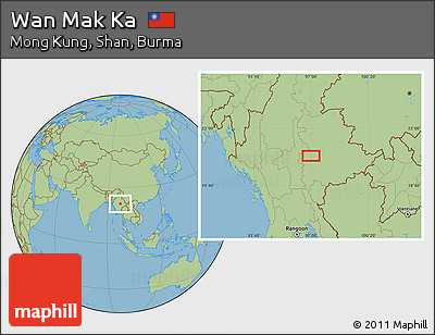 Savanna Style Location Map of Wan Mak Ka