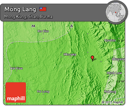 Political Map of Möng Lang