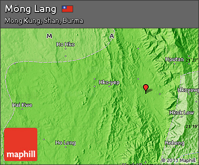Political Map of Möng Lang