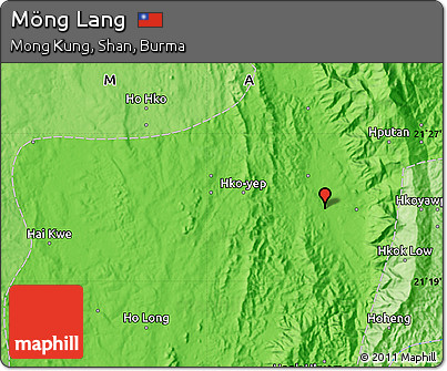 Political Map of Möng Lang