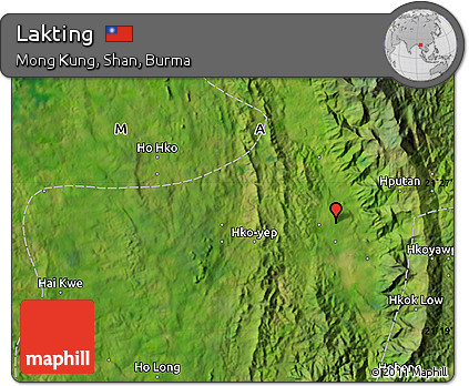 Satellite Map of Lakting