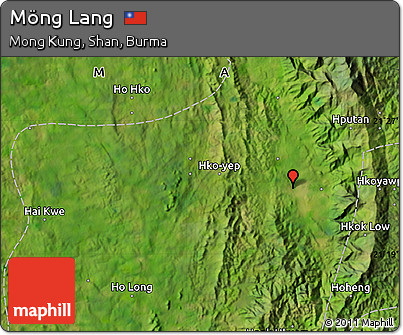 Satellite Map of Möng Lang