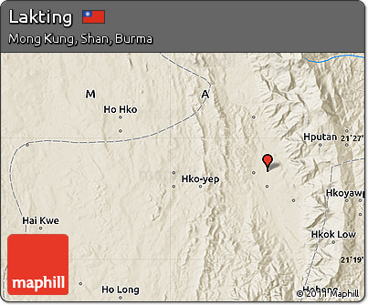 Shaded Relief Map of Lakting