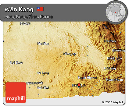Physical Panoramic Map of Wān Kong