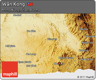 Physical Panoramic Map of Wān Kong