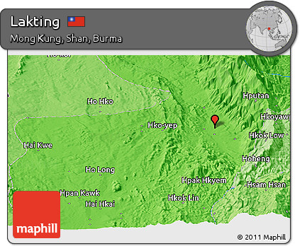 Political Panoramic Map of Lakting