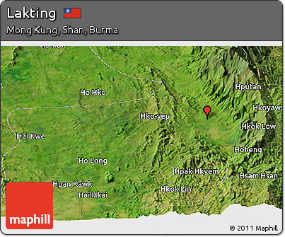 Satellite Panoramic Map of Lakting