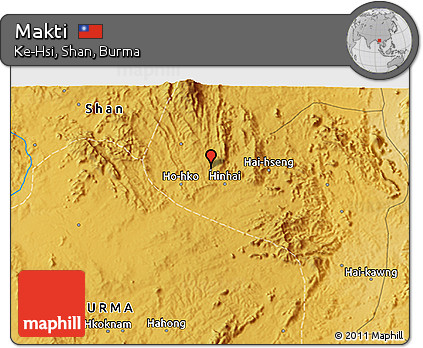 Physical 3D Map of Makti