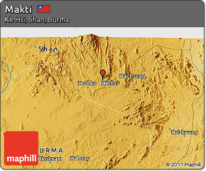 Physical 3D Map of Makti