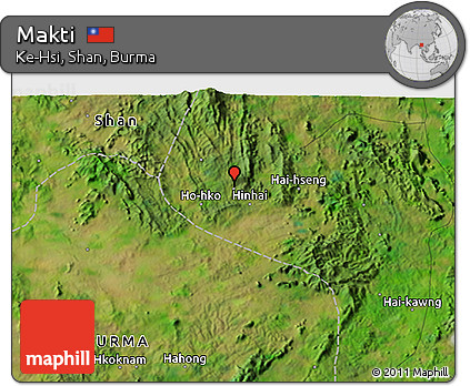 Satellite 3D Map of Makti