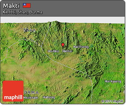 Satellite 3D Map of Makti